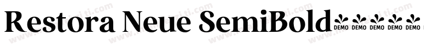 Restora Neue SemiBold字体转换